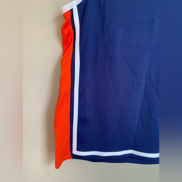 Vintage Nike Basketball Jersey Mens Large blue orangeTank 90s Swoosh - Picture 2 of 7